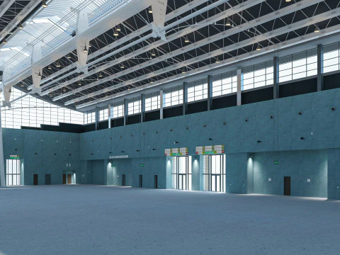 Exhibition Hall model 6 3D Model