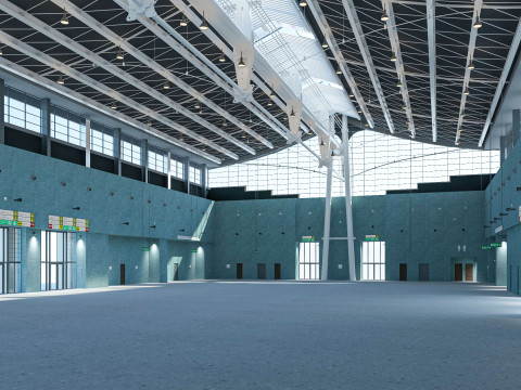 Exhibition Hall model 6 3D-Modell