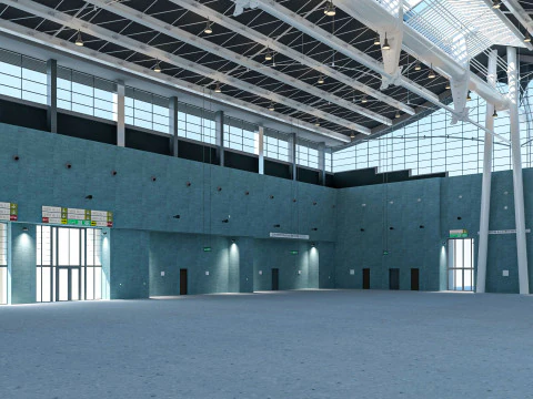 Exhibition Hall model 6 3D Model