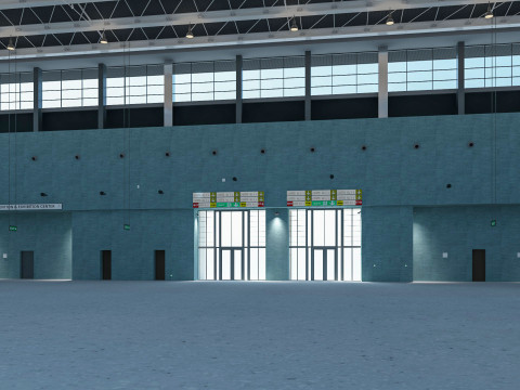 Exhibition Hall model 6 3D-Modell