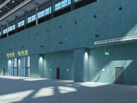 Exhibition Hall model 6 3D-Modell