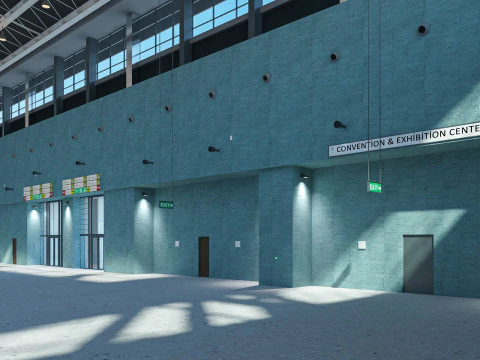 Exhibition Hall model 6 3D Model