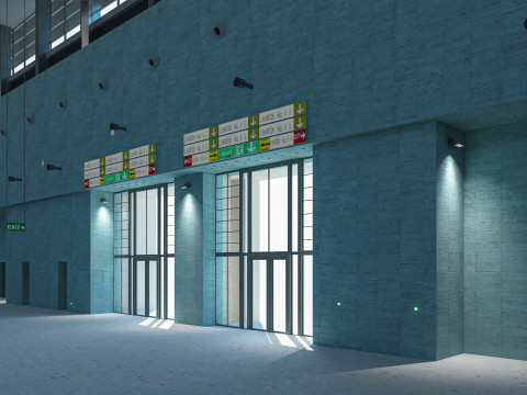 Exhibition Hall model 6 3D-Modell