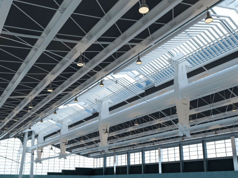 Exhibition Hall model 6 3D-Modell