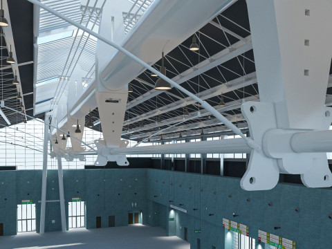 Exhibition Hall model 6 3D-Modell