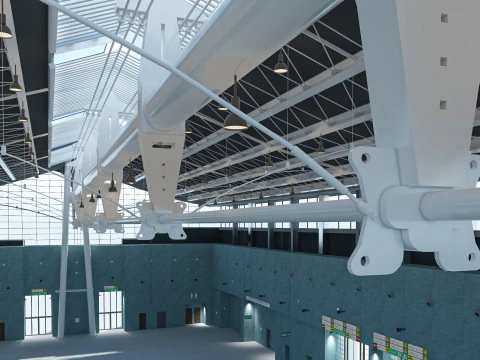 Exhibition Hall model 6 3D Model