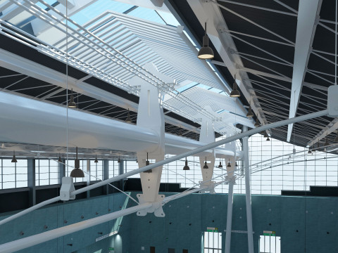 Exhibition Hall model 6 3D-Modell
