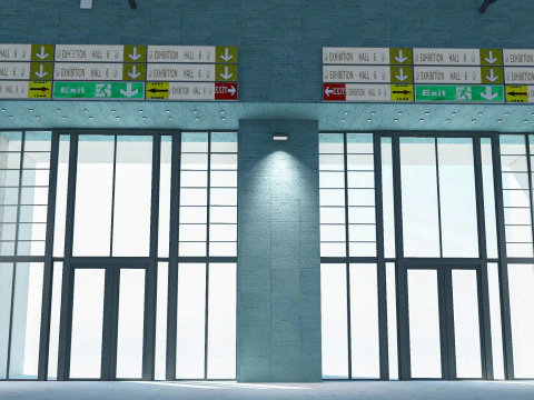 Exhibition Hall model 6 3D Model
