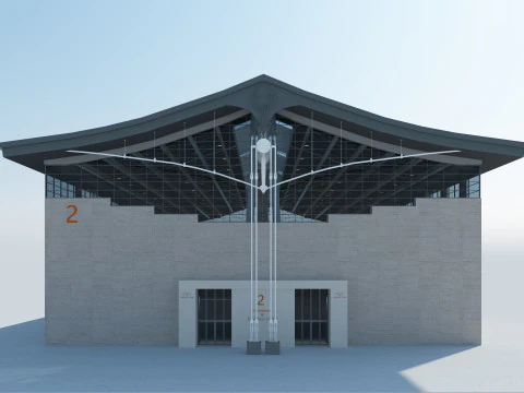 Exhibition Hall model 6 3D Model