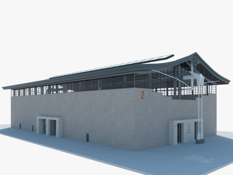 Exhibition Hall model 6 3D-Modell