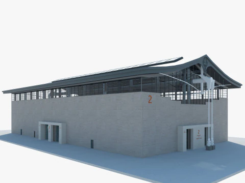 Exhibition Hall model 6 3D Model
