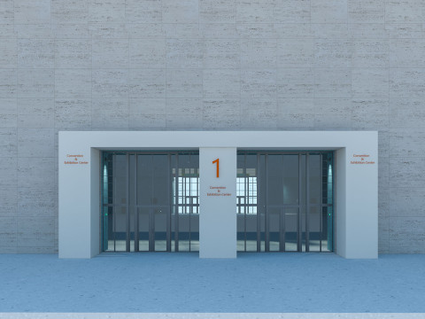 Exhibition Hall model 6 3D-Modell