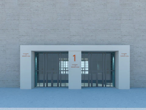 Exhibition Hall model 6 3D Model