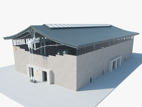 Exhibition Hall model 6 3D-Modell