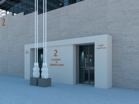 Exhibition Hall model 6 3D-Modell