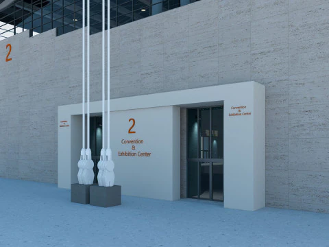 Exhibition Hall model 6 3D Model