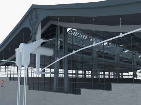 Exhibition Hall model 6 3D-Modell