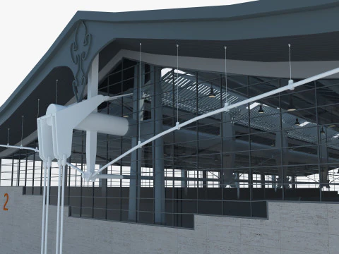 Exhibition Hall model 6 3D Model