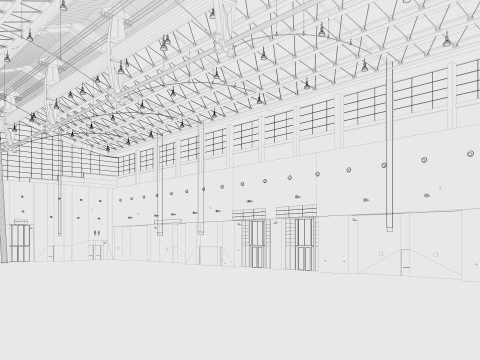 Exhibition Hall model 6 3D-Modell