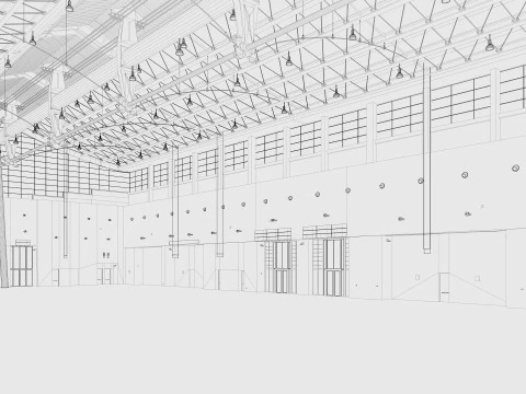 Exhibition Hall model 6 3D Model