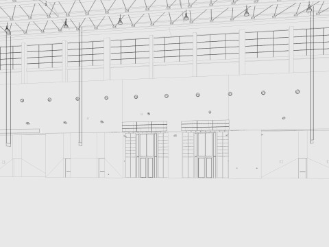 Exhibition Hall model 6 3D-Modell