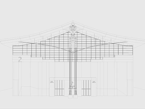 Exhibition Hall model 6 3D Model