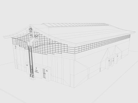 Exhibition Hall model 6 3D Model