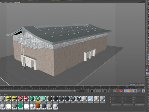 Exhibition Hall model 6 3D-Modell