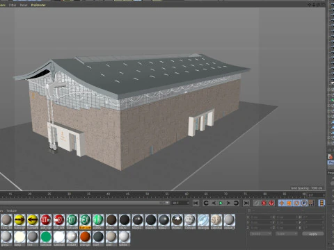 Exhibition Hall model 6 3D Model