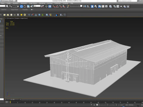 Exhibition Hall model 6 3D Model