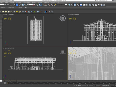 Exhibition Hall model 6 3D-Modell