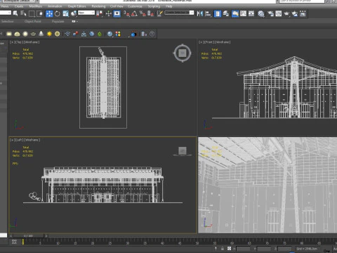 Exhibition Hall model 6 3D Model