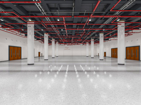 Exhibition Hall interior 7 3D Model