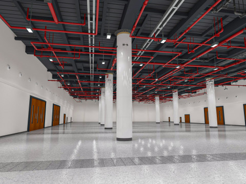 Exhibition Hall interior 7 3D Model