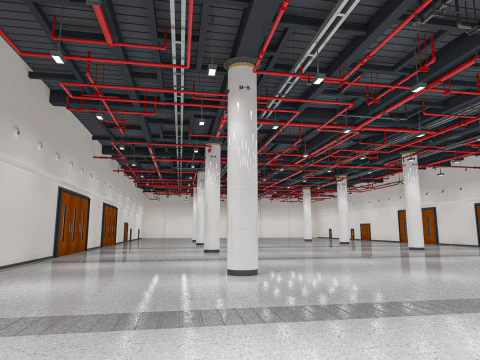 Exhibition Hall interior 7 3D Model
