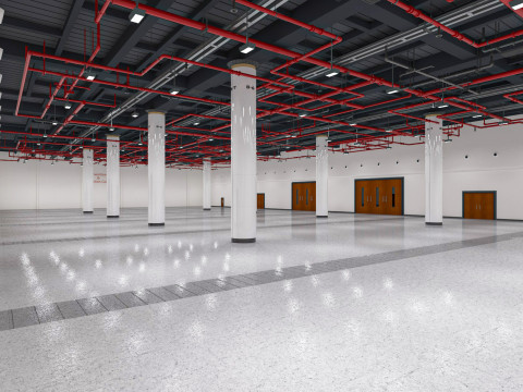 Exhibition Hall interior 7 3D Model