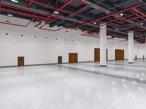 Exhibition Hall interior 7 3D Model