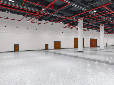 Exhibition Hall interior 7 3D Model