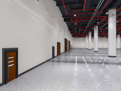 Exhibition Hall interior 7 3D Model