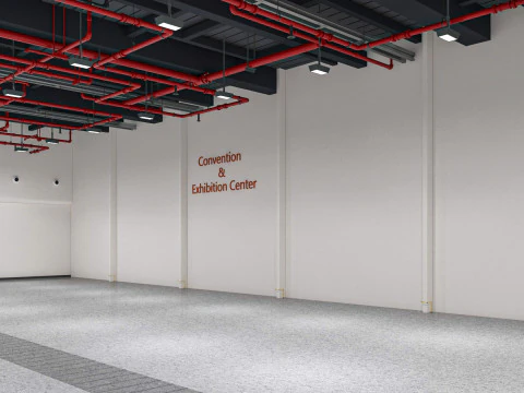 Exhibition Hall interior 7 3D Model