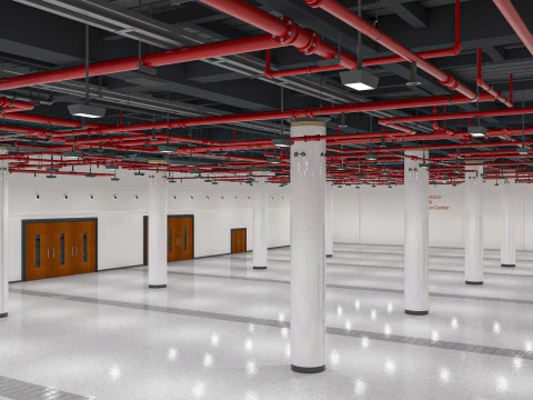 Exhibition Hall interior 7 3D Model
