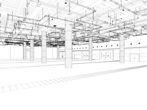 Exhibition Hall interior 7 3D Model
