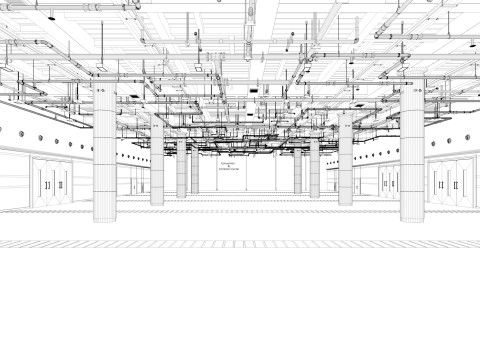 Exhibition Hall interior 7 3D Model