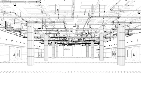 Exhibition Hall interior 7 3D Model