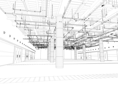 Exhibition Hall interior 7 3D Model