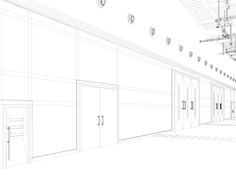 Exhibition Hall interior 7 3D Model