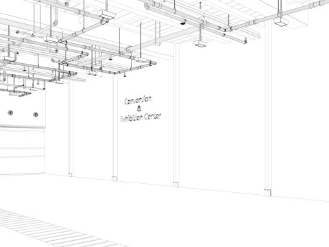 Exhibition Hall interior 7 3D Model