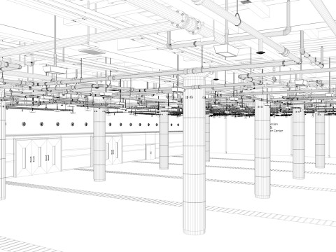 Exhibition Hall interior 7 3D Model