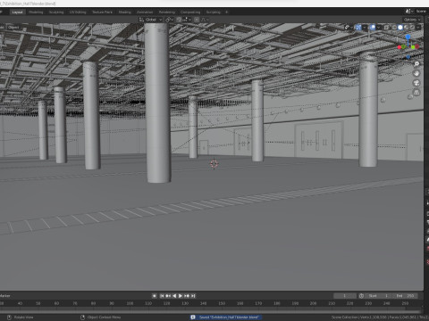 Exhibition Hall interior 7 3D Model