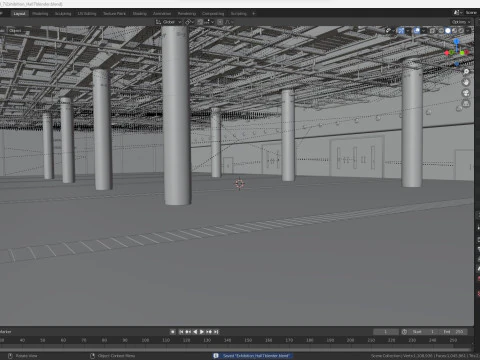 Exhibition Hall interior 7 3D Model
